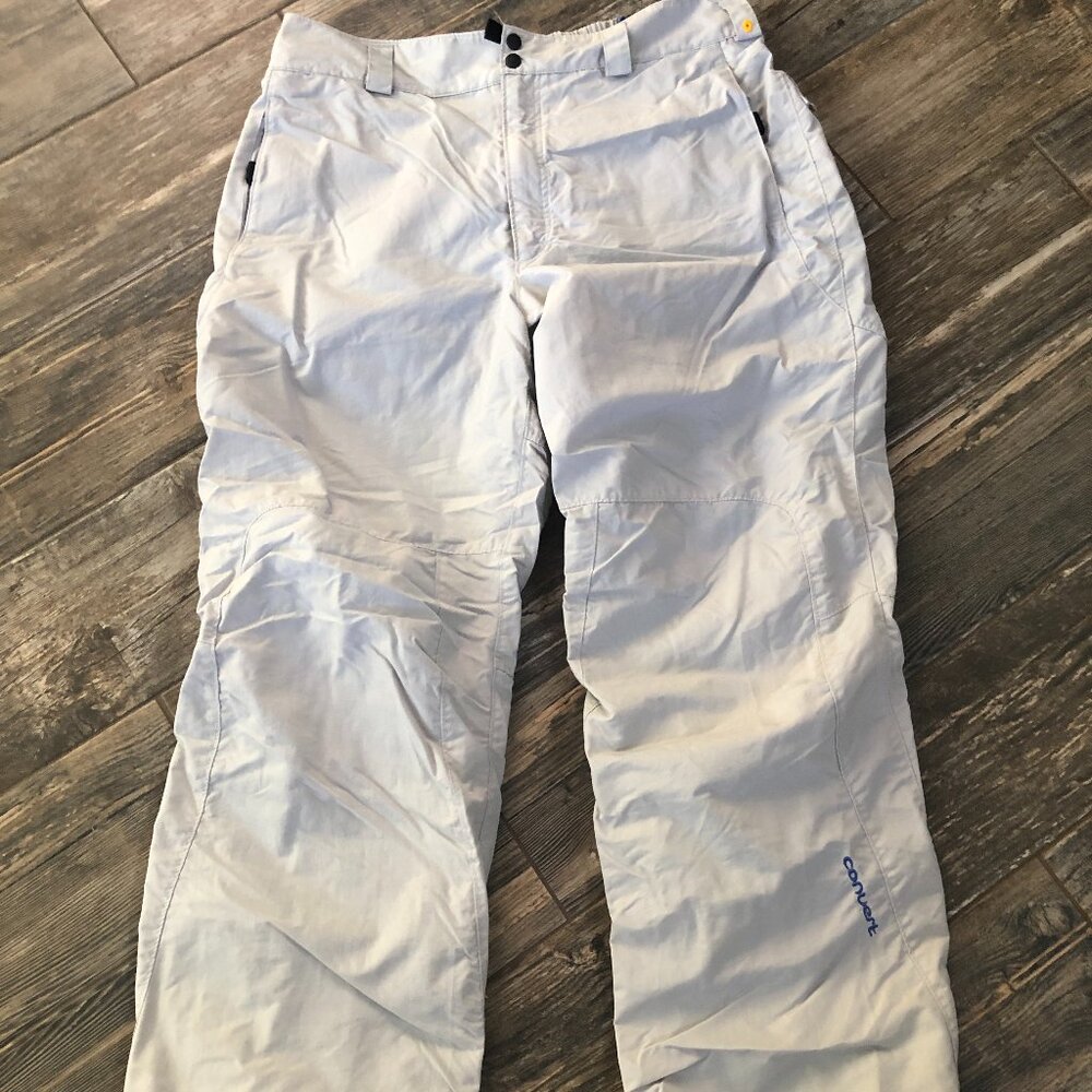 Men's COLUMBIA Convert XL Ski Snow Snowboard Pants Lt Grey